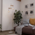 Eglo 44083 - Lampadar TOWNSHEND 2xE27/10W/230V alb
