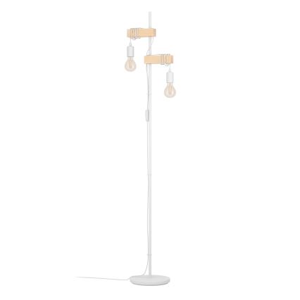 Eglo 44083 - Lampadar TOWNSHEND 2xE27/10W/230V alb