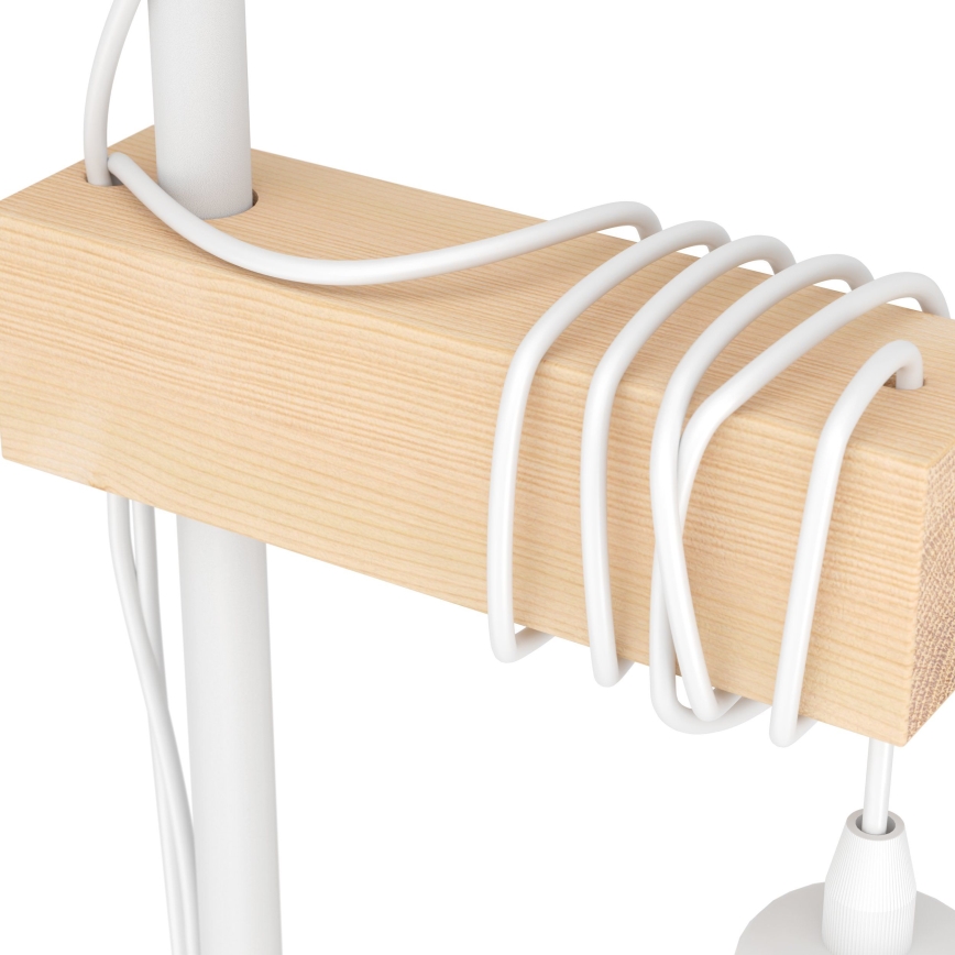 Eglo 44083 - Lampadar TOWNSHEND 2xE27/10W/230V alb