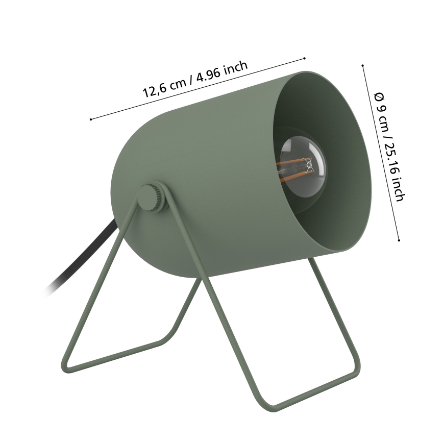 Eglo - Lampă de masă 1xE14/8W/230V verde