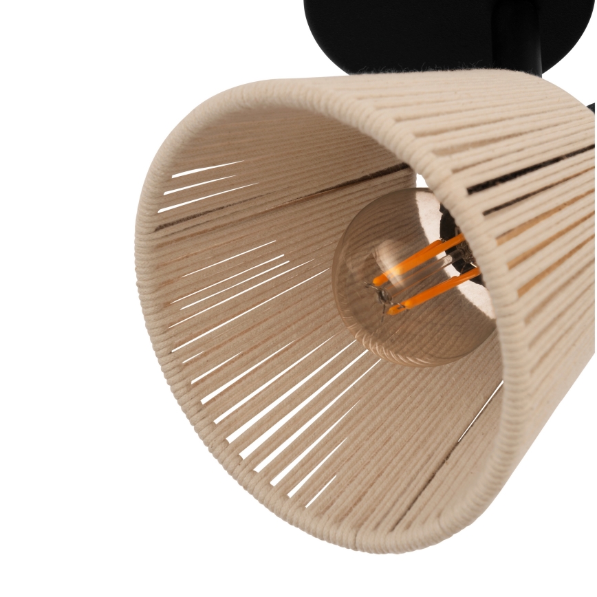 Eglo - Aplica de perete cu spot 1x E14/40W/230V, bej/negru