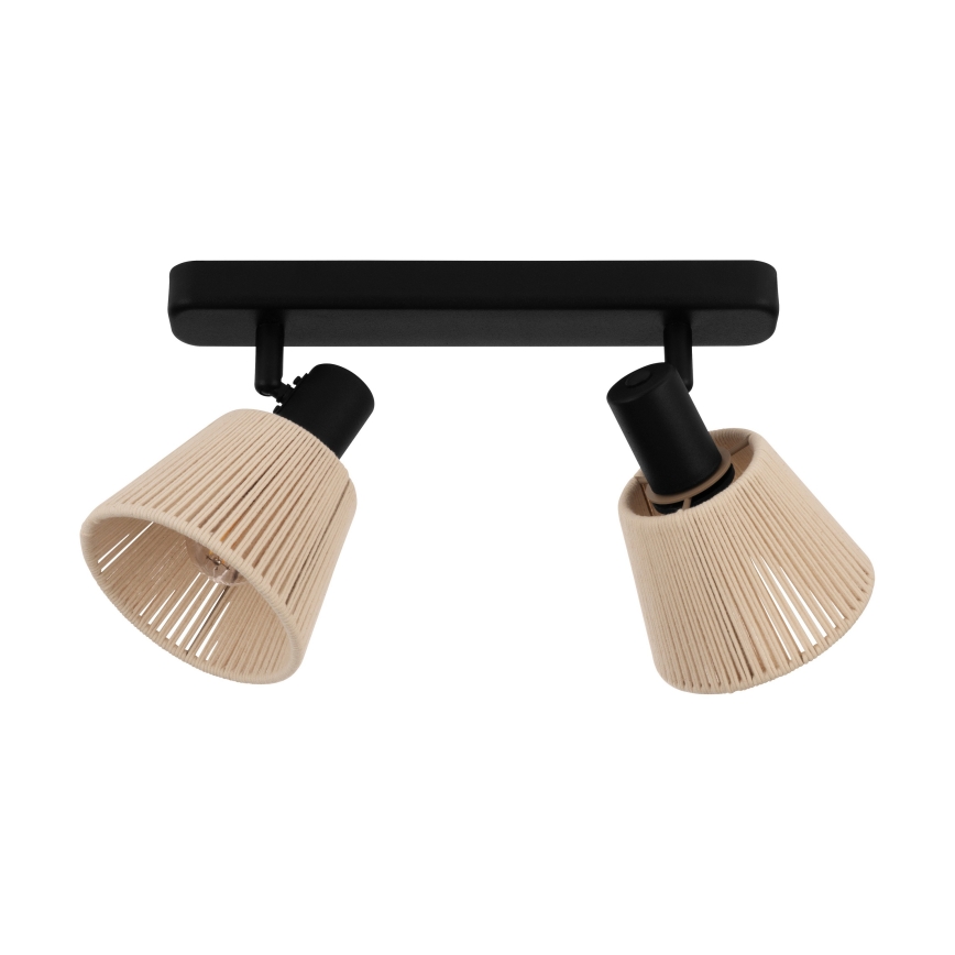 Eglo - Spot aplicat 2xE14/40W/230V bej/negru