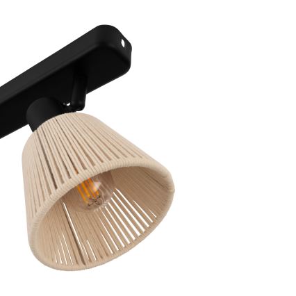Eglo - Spot aplicat 2xE14/40W/230V bej/negru