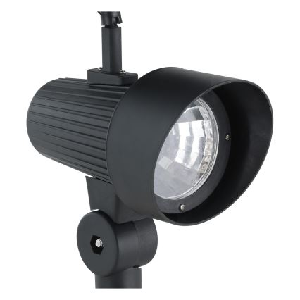 Eglo - Set de 3 lămpi solare LED cu senzor, acumulator 200 mAh, IP44, negru