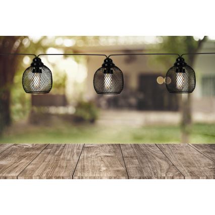 Eglo 48964 - Ghirlandă solară cu LED, 8xLED/3m, 600 mAh, IP44