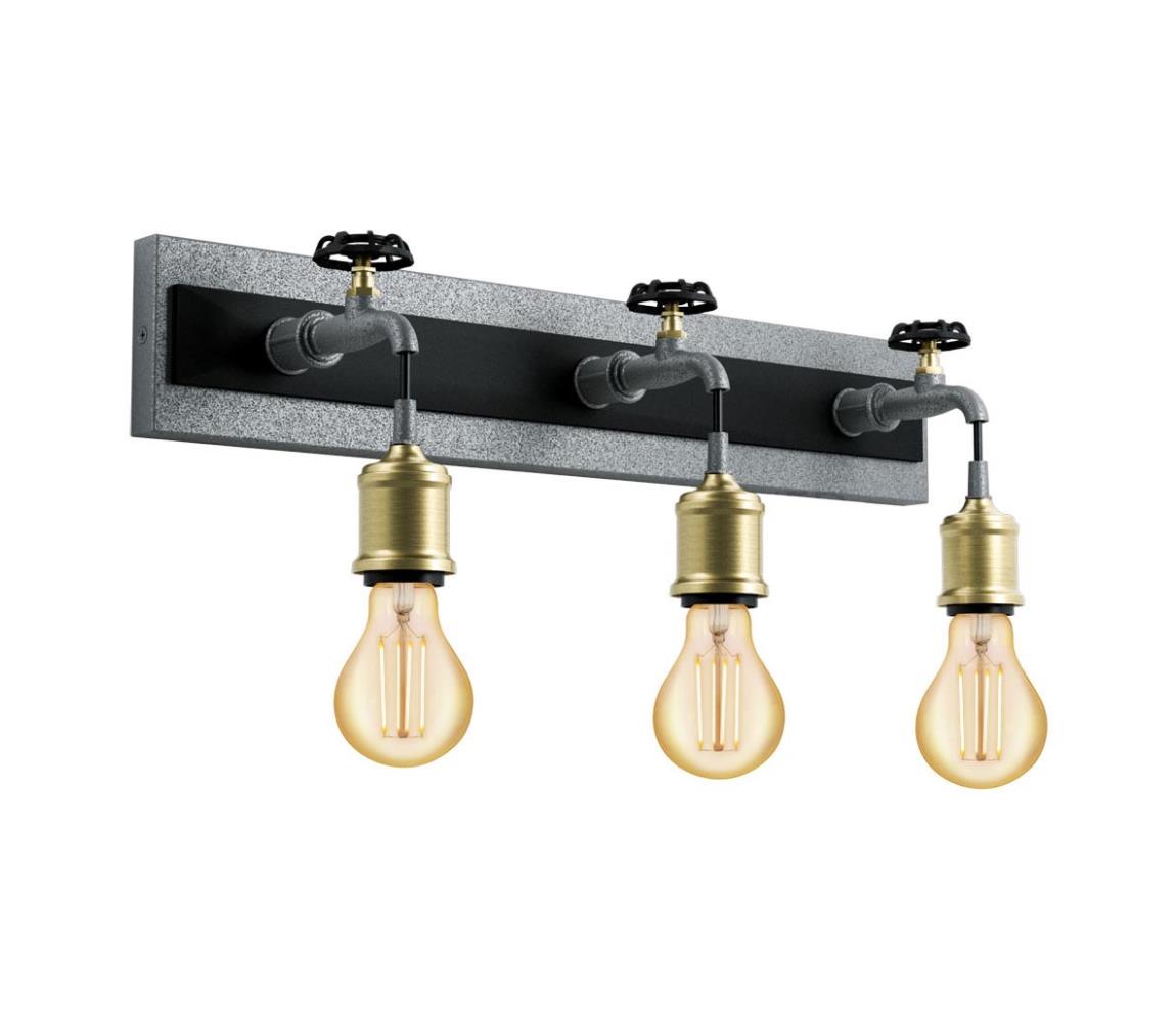 Eglo 49103 - Aplică perete GOLDCLIFF 3xE27/60W/230V