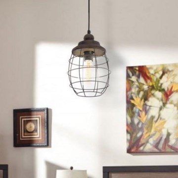 Eglo 49219 - Lustră BAMPTON, 1x E27, 60 W, 230 V