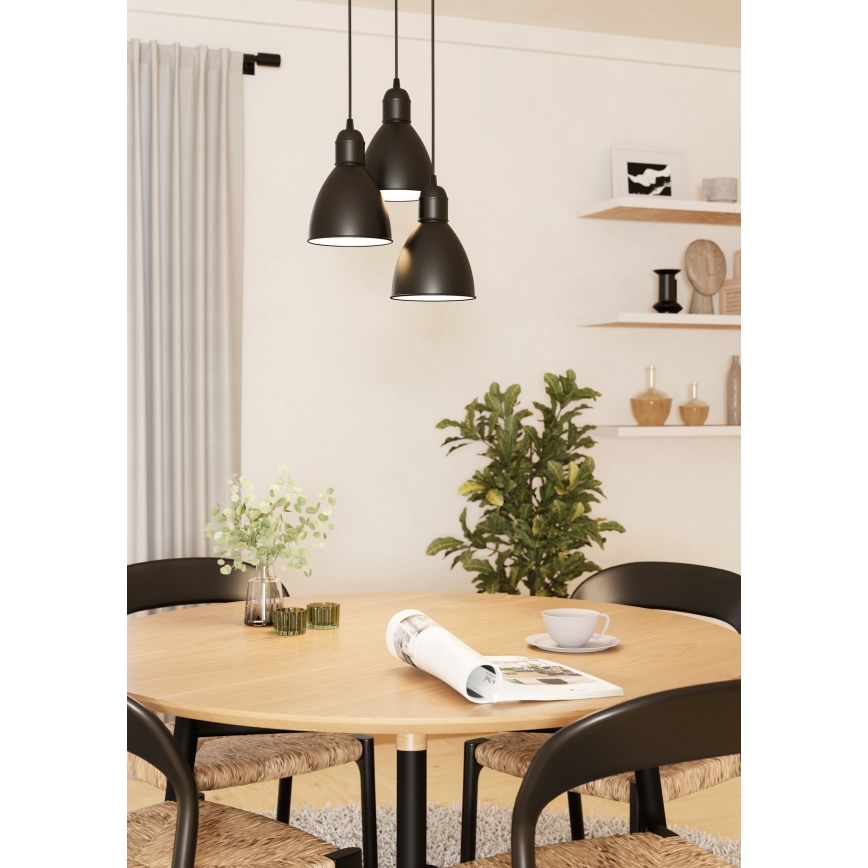 Eglo 49465 - Lustră PRIDDY, 3xE27/60W/230V