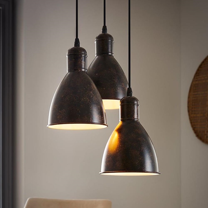 Eglo 49493 - Lustră PRIDDY 1 3xE27/60W/230V