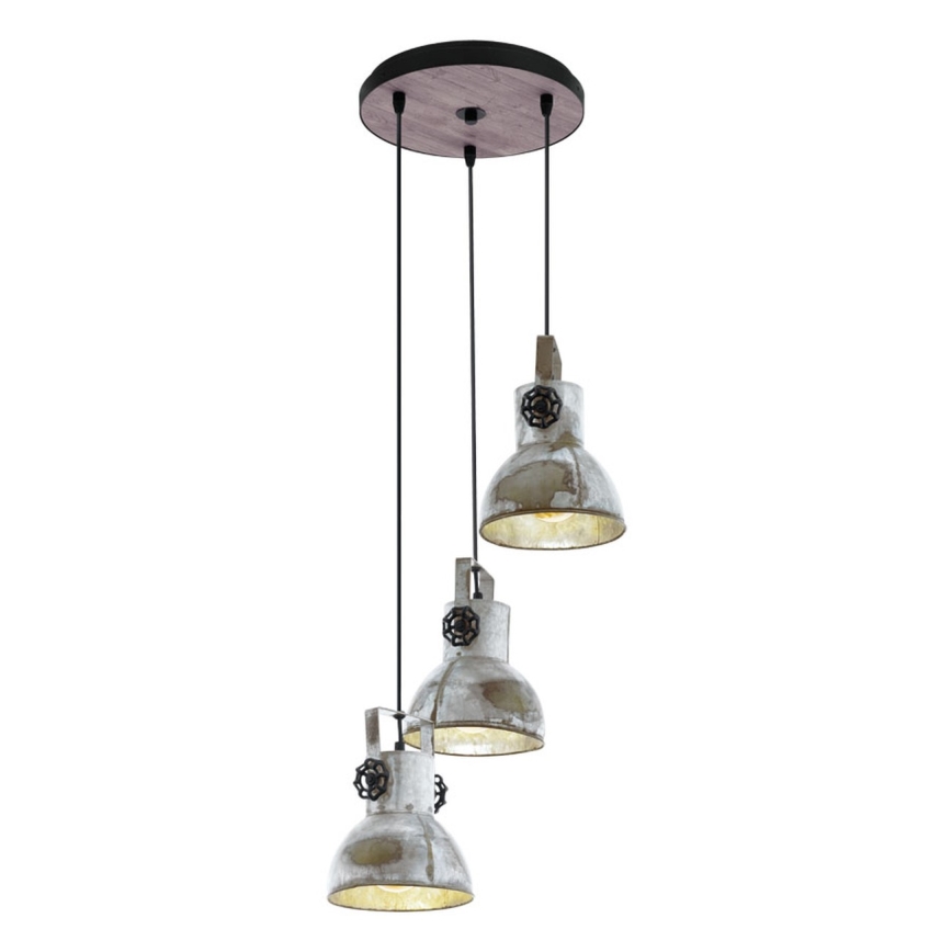 Eglo - Lustră pe cablu 3xE27/40W/230V
