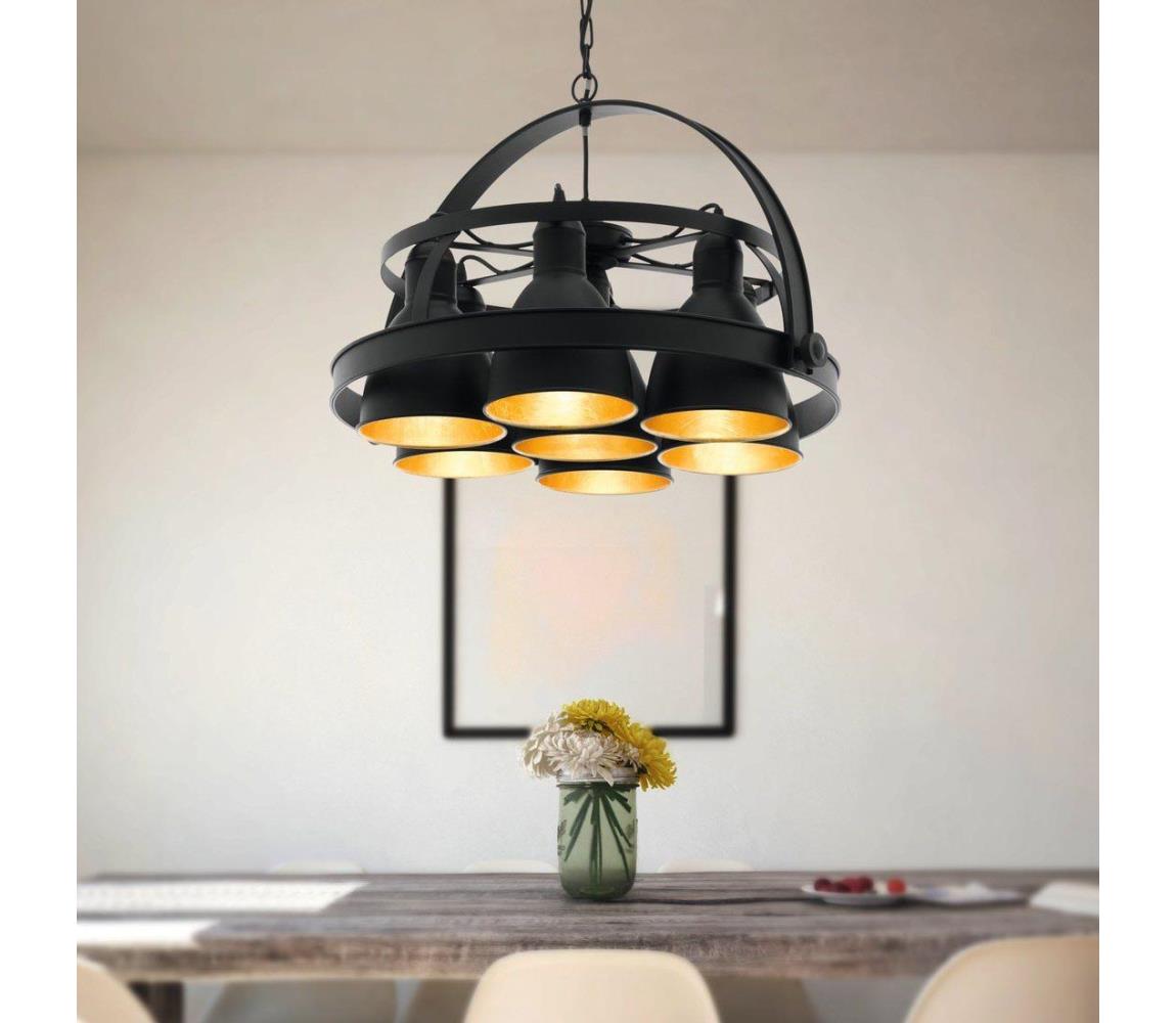 Eglo 49682 - Lustră pe lan? BACKBARROW 7xE27/60W/230V