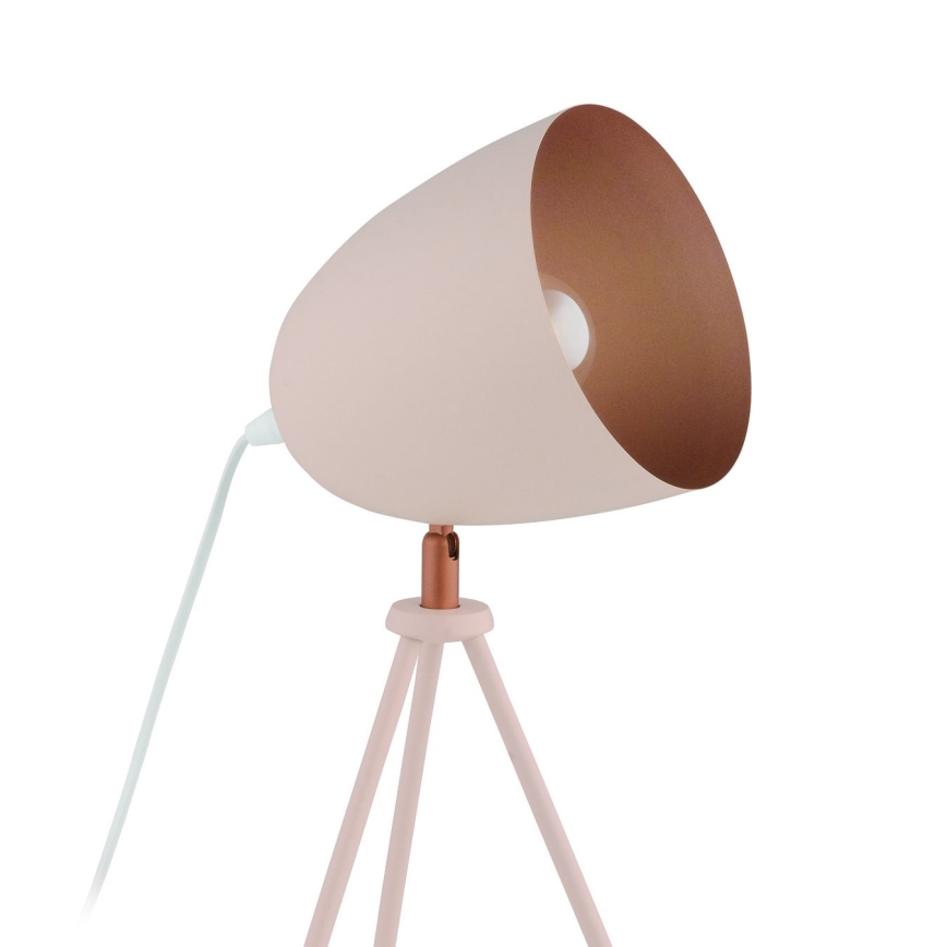Eglo 49727 - Lampă de masă CHESTER, 1xE27/60W/230V, alb/cupru