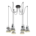 Eglo 49732 - Candelabru suspendat pe cablu BARNSTAPLE 6xE27/40W/230V tip păianjen