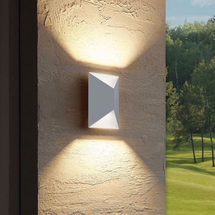 Eglo 54603 - Aplică perete exterior LED PREDAZZO 2xLED/2,5W/230V IP44