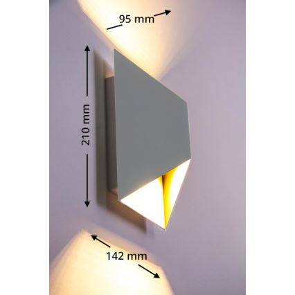 Eglo 54603 - Aplică perete exterior LED PREDAZZO 2xLED/2,5W/230V IP44