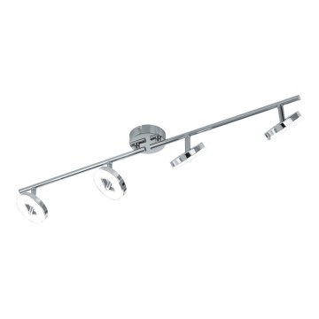 Eglo 54676 - Plafonieră cu 4 spoturi LED, 4x6W, 230V, crom mat