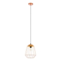 Eglo 54679 - Pendul LED NATUR pe cablu 1xE27/4W/230V cupru