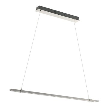 Eglo 55097 - Candelabru LED reglabil suspendat pe cablu 2xLED/9W/230V, crom mat