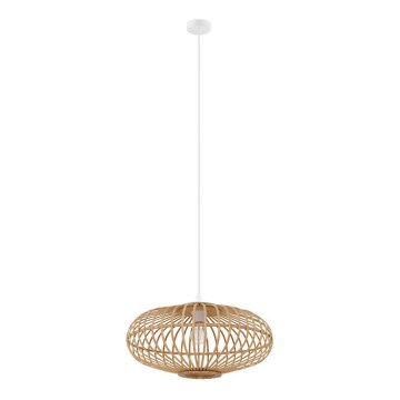 Eglo 55114 - Candelabru LED suspendat pe cablu 1xE27/4W/230V bambus