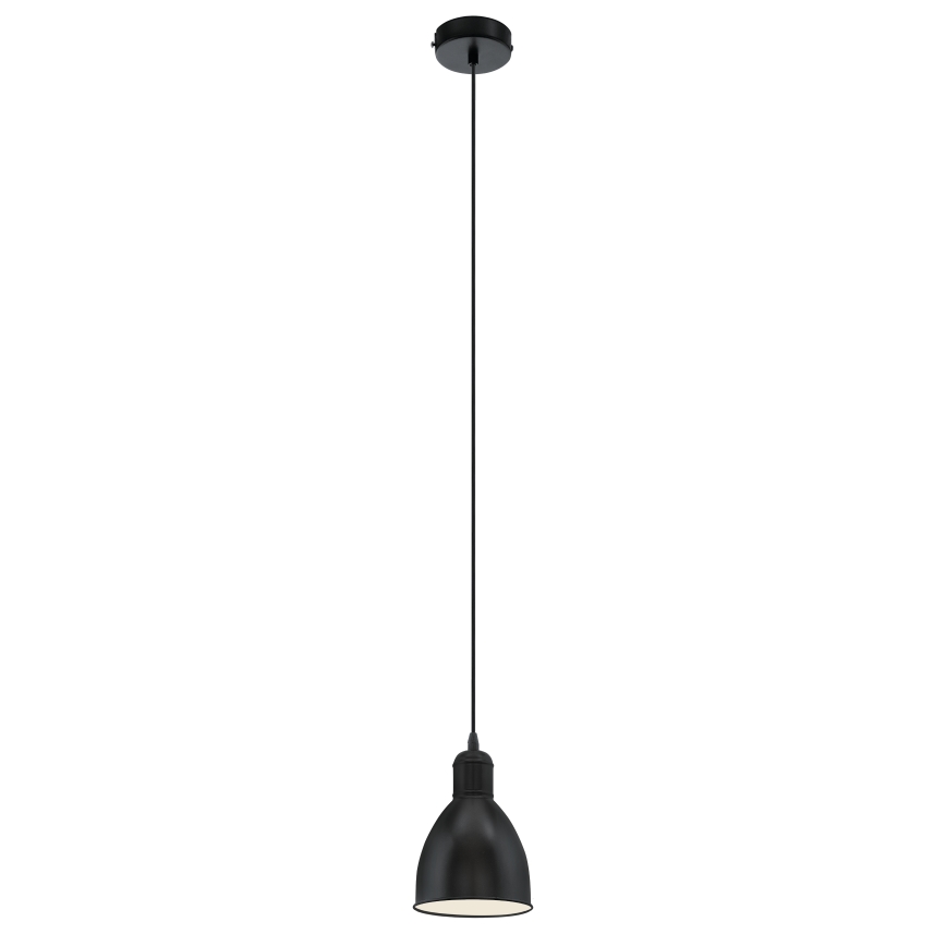 Eglo 55243 - Lustră PRIDDY suspendată pe cablu, 1xE27/60W/230V, negru