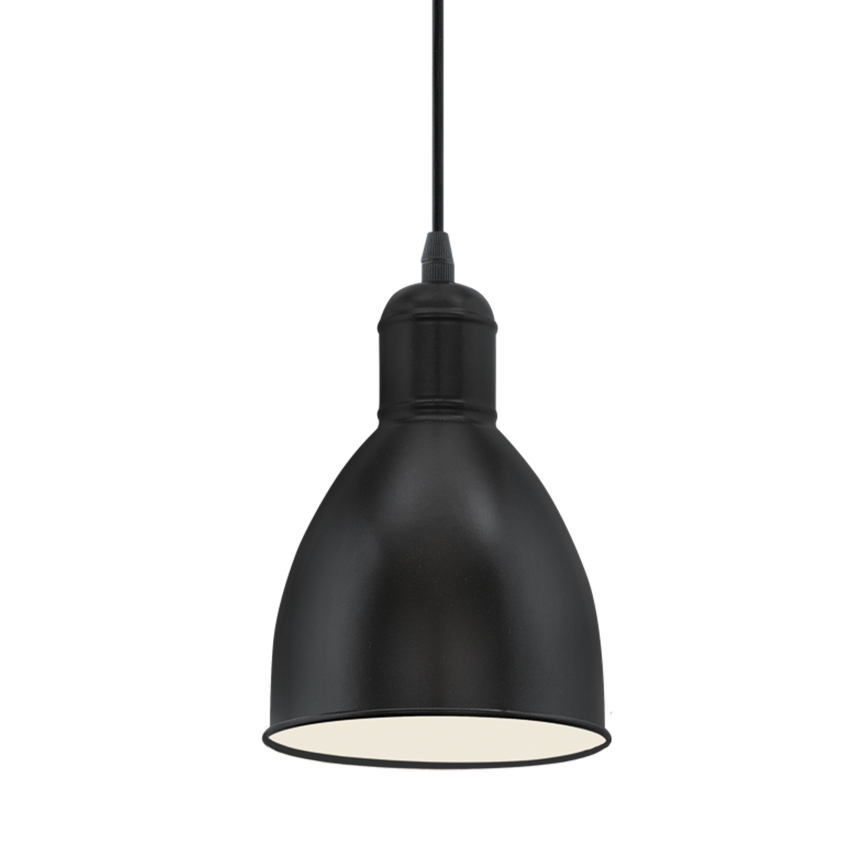 Eglo 55243 - Lustră PRIDDY suspendată pe cablu, 1xE27/60W/230V, negru