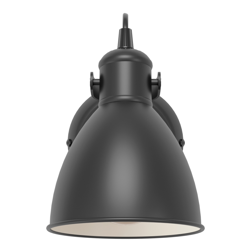 Eglo 55261 - Lampă de perete PRIDDY 1xE27/40W/230V neagră