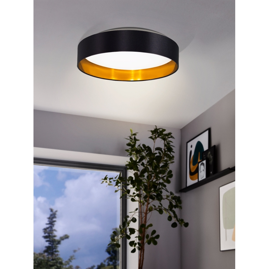 Eglo 55267 - Plafonieră LED MASERLO LED/16W/230V 3000K Ø 40,5 cm negru/cupru