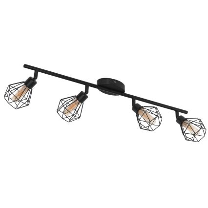 Eglo 55301 - Spot LED ZAPATA 4xG9/3W/230V negru