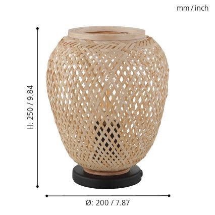 Eglo 55699 - Lampă de masă Dembleby 1xE27/40W/230V bej