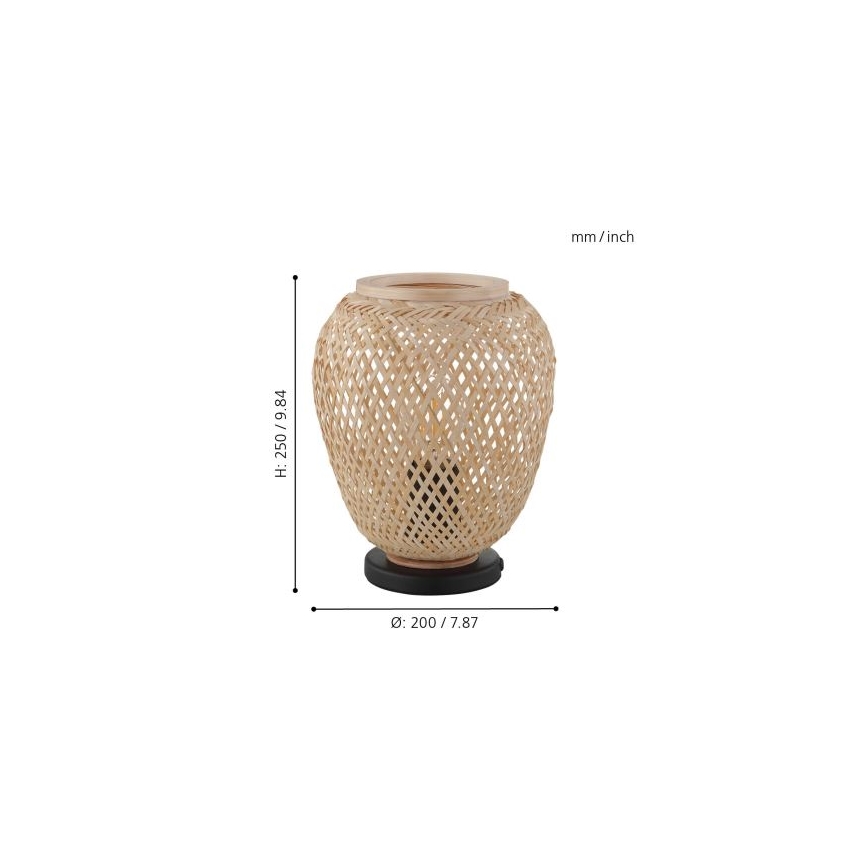 Eglo 55699 - Lampă de masă Dembleby 1xE27/40W/230V bej