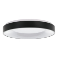 Eglo 55802 - Plafonieră LED reglabilă 4xLED/8,1W/230V 3000-6500K diam. 48 cm neagră + telecomandă
