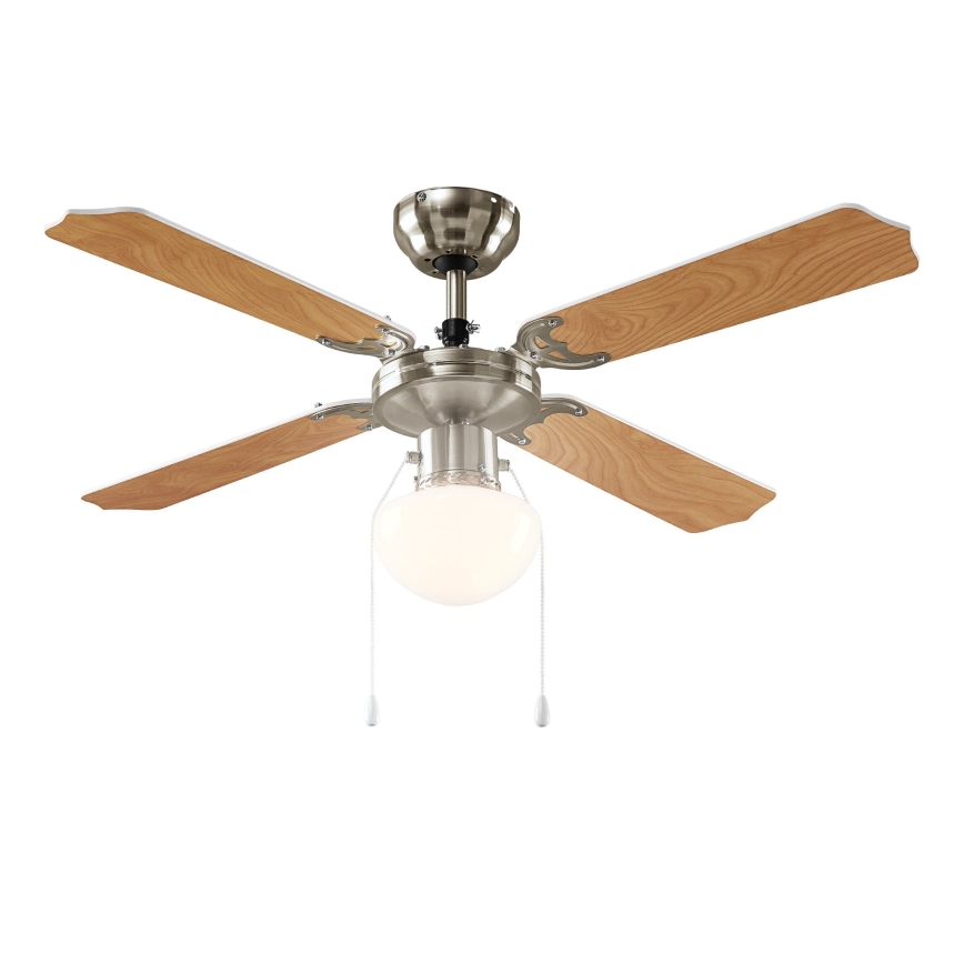 Eglo 56035 - Ventilator de tavan cu LED, 1x soclu E27, 4,9 W, 230 V, 3000 K, Ø 106,6 cm