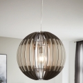 Eglo 63256 - Lustră suspendată OLMERO PRO, 1xE27/60W/230V, Ø 40 cm, gri/alb