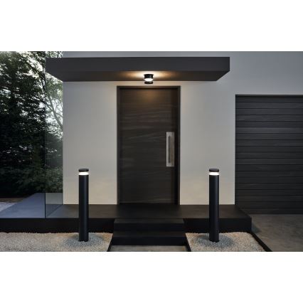 Eglo 65038 - Aplică de perete pentru exterior MELZO PRO LED/11W/230V 3000K IP44 neagră