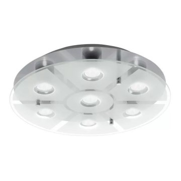 Eglo 75343 - Plafonieră LED dimabilă CABO-SD 7xGU10/5W/230V Ø 46 cm crom mat