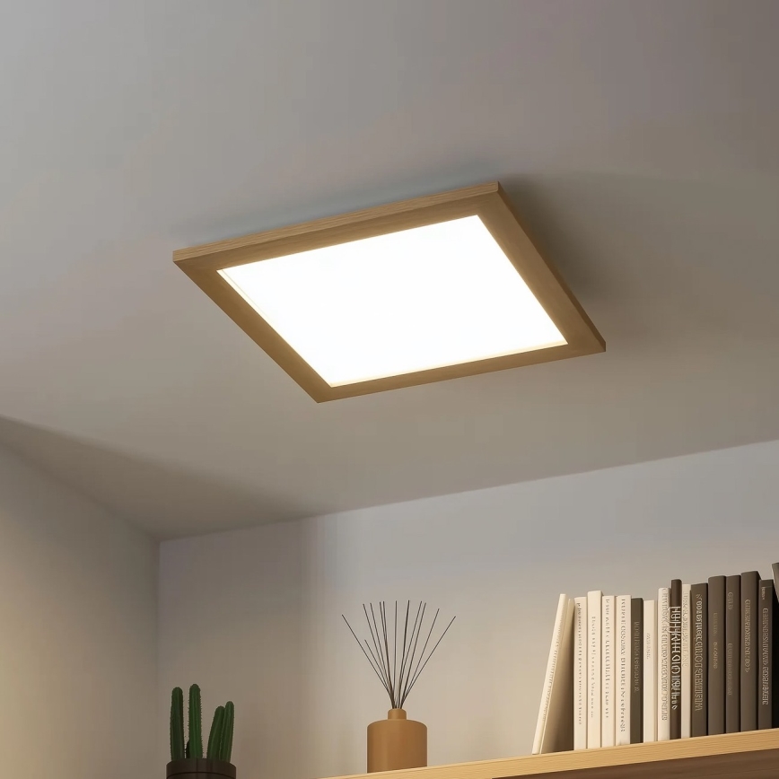 Eglo 75643 - Plafonieră LED CALEMAR LED/19W/230V 4000K 43,7 x 43,7 cm stejar