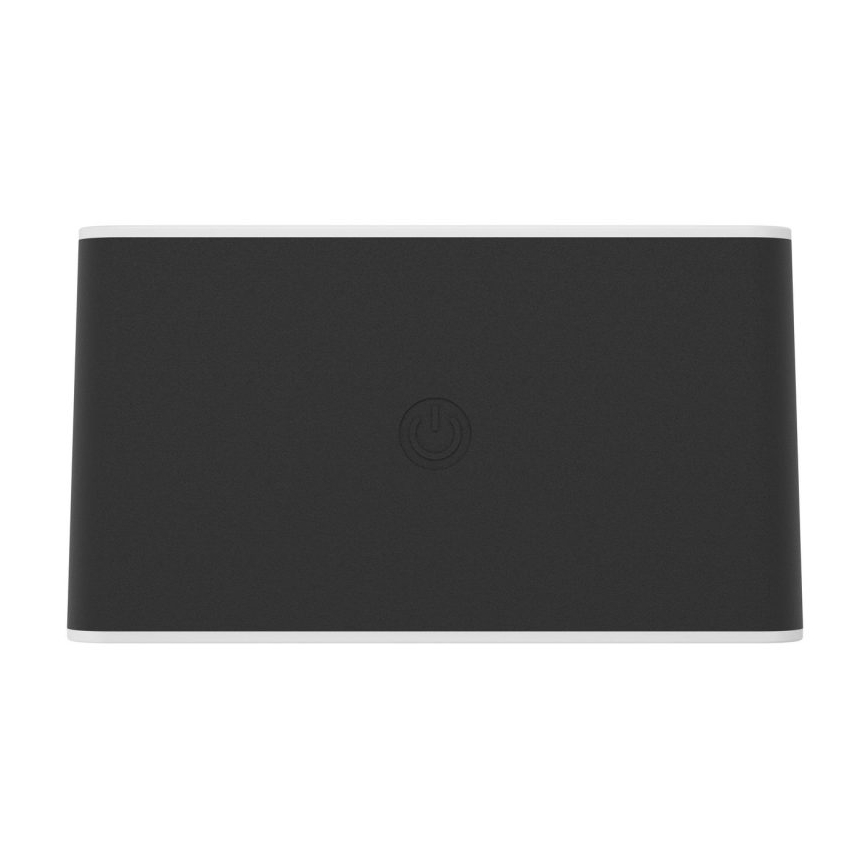 Eglo - Lampă de perete de exterior LED, tactilă, reîncărcabilă și reglabilă LED/5W/5V 2000 mAh 3000/4000/6500K IP44 negru