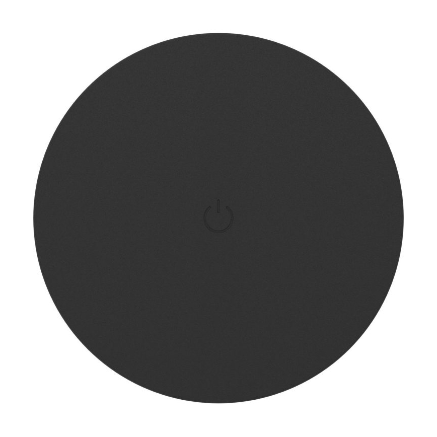 Eglo - Aplică de perete LED pentru exterior, reîncărcabilă, cu control tactil și intensitate reglabilă, 5W/5V, 2000 mAh, 3000/4000/6500K, IP44, neagră