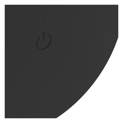 Eglo - Aplică de perete LED pentru exterior, reîncărcabilă, cu control tactil și intensitate reglabilă, 5W/5V, 2000 mAh, 3000/4000/6500K, IP44, neagră