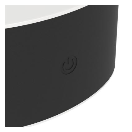 Eglo - Aplica LED de exterior reîncărcabilă, reglabilă, cu control tactil LED/5W/5V 2000 mAh 3000/4000/6500K IP44, negru