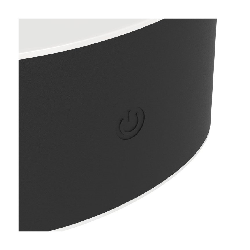 Eglo - Aplica LED de exterior reîncărcabilă, reglabilă, cu control tactil LED/5W/5V 2000 mAh 3000/4000/6500K IP44, negru