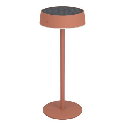 Eglo - Lampă de masă tactilă LED, dimabilă, cu încărcare solară LED/3W/5V 3000-6000K 1800 mAh IP44 portocalie