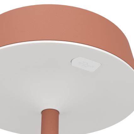 Eglo - Lampă de masă tactilă LED, dimabilă, cu încărcare solară LED/3W/5V 3000-6000K 1800 mAh IP44 portocalie