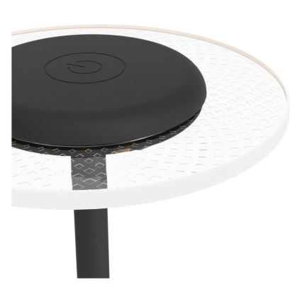 Eglo - Lampă de masă tactilă cu LED RGBW, reglabilă și reîncărcabilă, 5V, 2000 mAh, neagră