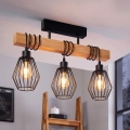 Eglo 780168 - Lustră aplicată TABODI 3xE27/40W/230V pin/negru