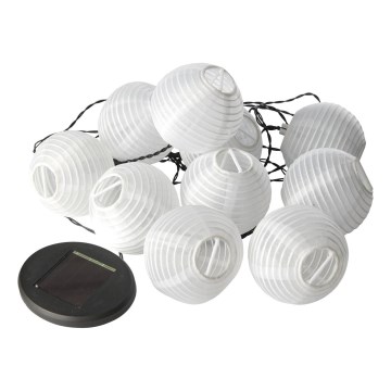 Eglo 780347 - Ghirlandă solară LED, 10 LED, 4,3 m, 300 mAh, IP44