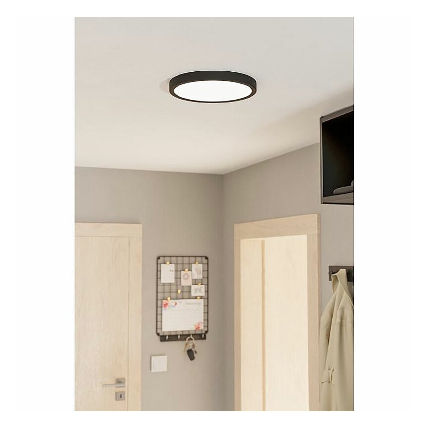 Eglo 78677 - Plafonieră LED FUEVA LED/20,5W/230V Ø 28,5 cm negru