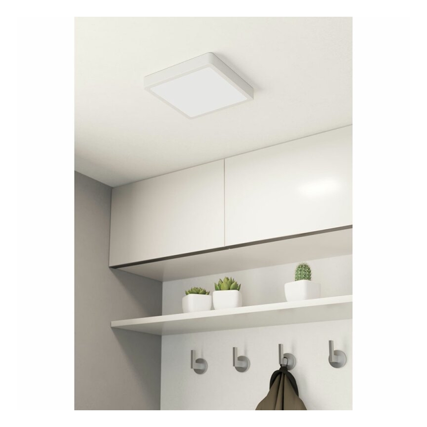 Eglo 78679 - Lampă de tavan LED FUEVA LED/17W/230V 21x21 cm albă