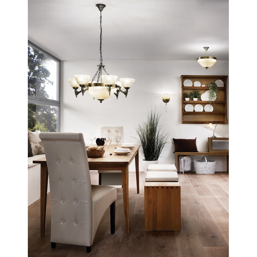 Eglo - Lustra cu lant 9xE14/60W