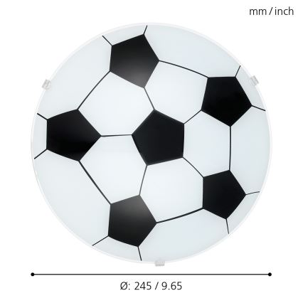 Eglo - Corp de iluminat perete E27/60W/230V